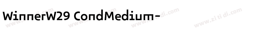 WinnerW29 CondMedium字体转换
